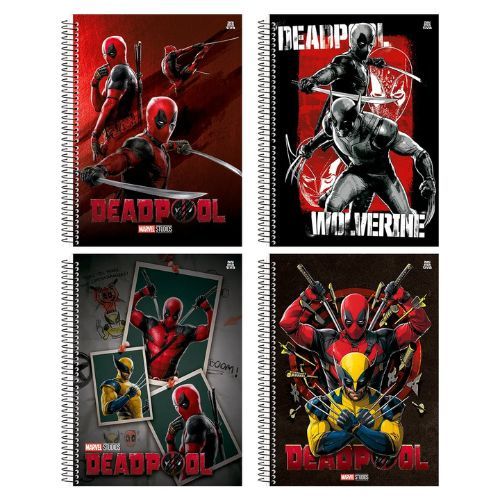Caderno Univ Esp 10 Materia Deadpool 160f Animativa