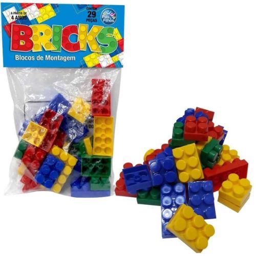 Blocos de Montagem Bricks 29 Pecas Pais e Filhos