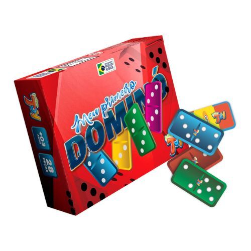 Meu Primeiro Domino 28 Pecas MDF 3MM Dmn001 Paper Toy