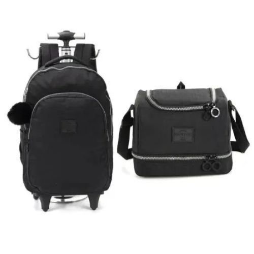 Kit Mochila com Rodas + Lancheira UP4YOU Cores Luxcel