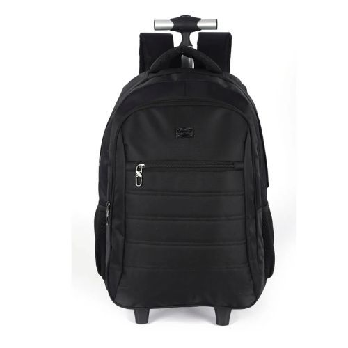 Mochila com Rodas Laptop EC21033PK-PT Polo King Preta Luxcel