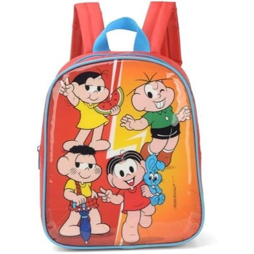 Mochila de Costas Infantil IS38966MN-VM Monica Vermelha Luxcel