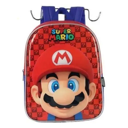 Mochila de Costas IS40857MO-VM Vermelho Super Mario Luxcel
