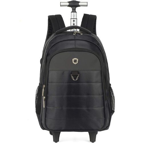 Mochila com Rodas Laptop EC21030PK-PT Polo King Preta Luxcel