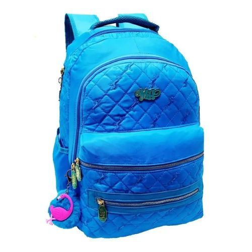 Mochila de Costas Michelle Hobbs Cores com Chaveiro Ponto Verde