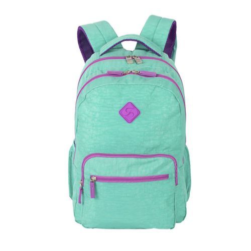 Mochila de Costas 2 Compartimentos College Turquesa e Roxo Sestini