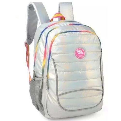 Mochila de Costas para Laptop Up4you Prata Luxcel