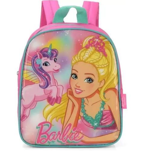 Mochila de Costas Infantil Barbie Verde Luxcel