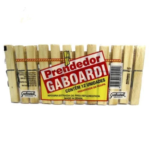 Prendedores de Roupa com 12 Unidades Gaboardi