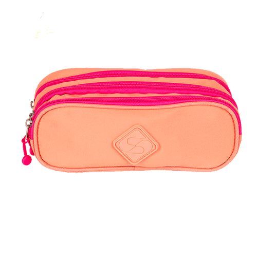 Estojo 3 Compartimentos Lover Peach Sestini