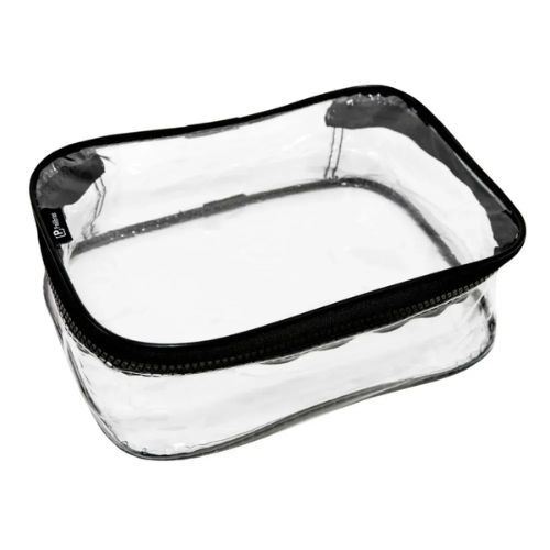 Estojo Box Colors Pvc Cristal Preto Polibras