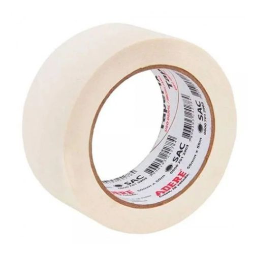 Fita Crepe 423 45MMX50M Bege Pacote com 3 Unidades Adere