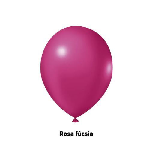 Balao Liso Party N 9 Rosa com 30 Baloes Joy