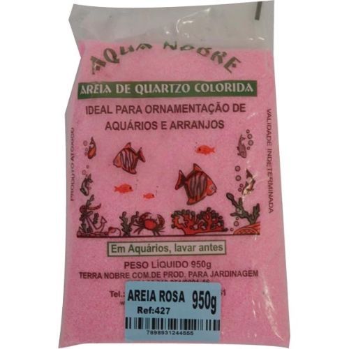 Areia Colorida Pacote com 950G Rosa Terra Nobre