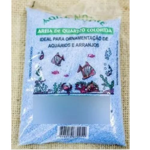 Areia Colorida Pacote com 950G Azul Claro Terra Nobre