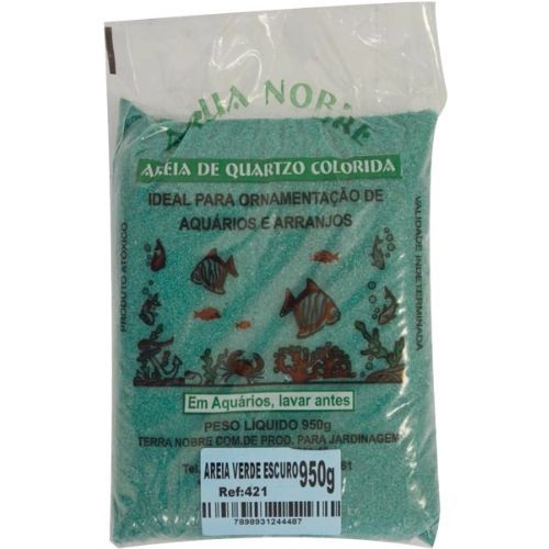 Areia Colorida Pacote com 950G Verde Escuro Terra Nobre