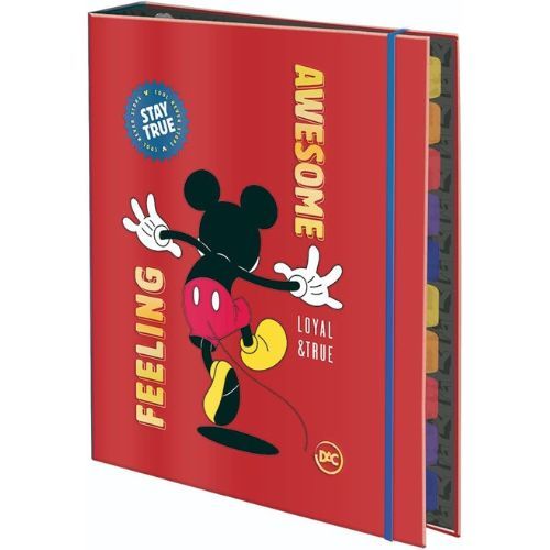 Caderno Argolado Colegial Mickey 48Folhas Dac