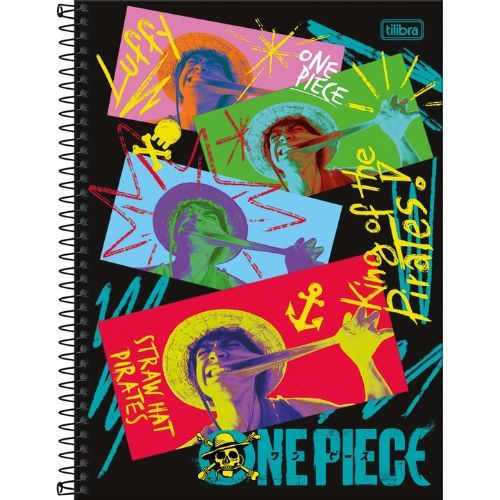 Caderno Univ Cd Connect 16 Materias One Piece 256 Folhas Tilibra