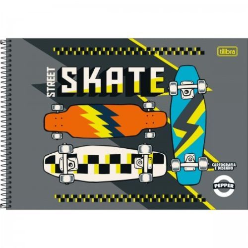 Caderno de Desenho Esp Cd S/S Pepper 80 Folhas Tilibra