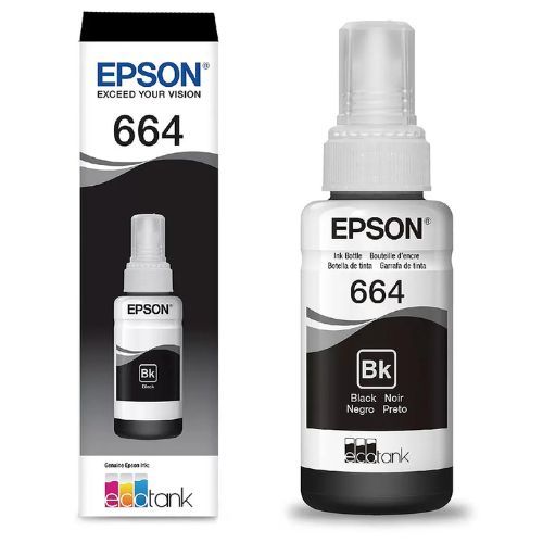 Refil de Tinta T664 Preta Epson