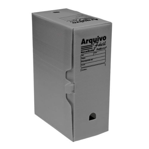 Arquivo Morto Facil Polionda Cinza Polibras