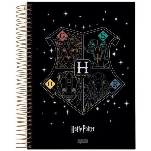 Caderno Esp Col Cd 10 Materias Harry Potter Premium 80 Folhas Jandaia
