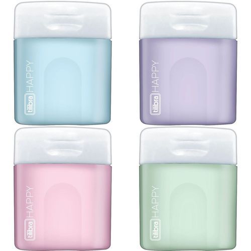 Apontador com Deposito 1 Furo Happy Tilibra