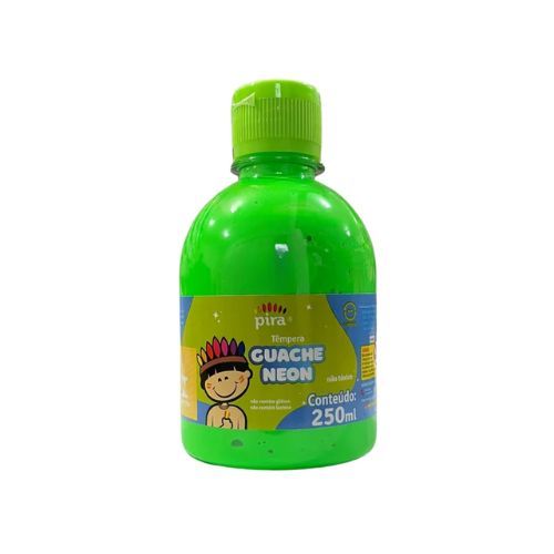 Tinta Guache Neon 250Ml Verde Piratininga