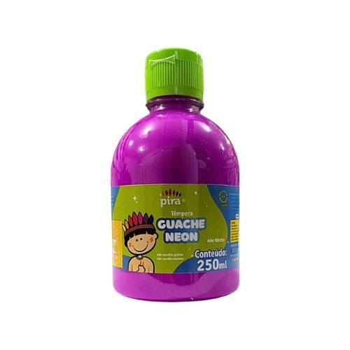 Tinta Guache Neon 250Ml Roxo Piratininga