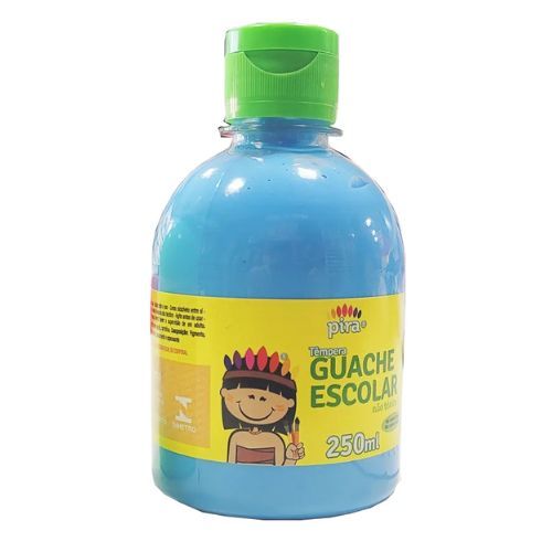 Tinta Guache Neon 250Ml Azul Piratininga