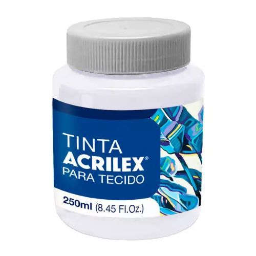 Tinta para Tecido 250Ml Cod 519 Branco Acrilex
