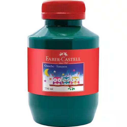 Tinta Guache 250Ml Verde Faber Castell