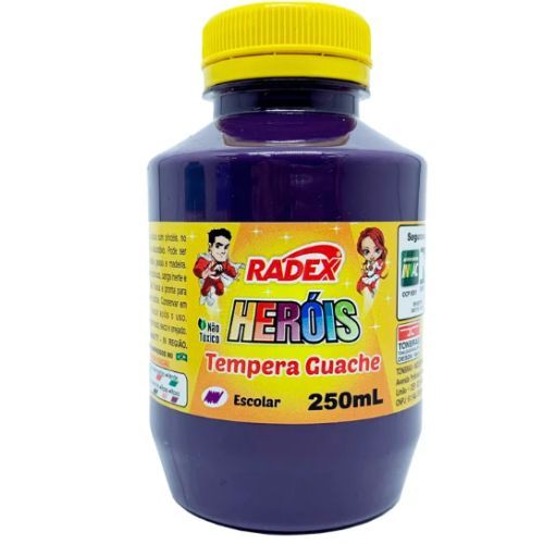 Tinta Guache 250Ml Roxa 8356 Radex