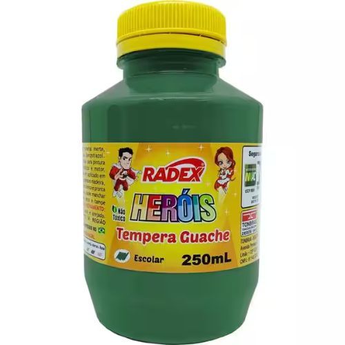 Tinta Guache 250Ml Verde 2573 Radex