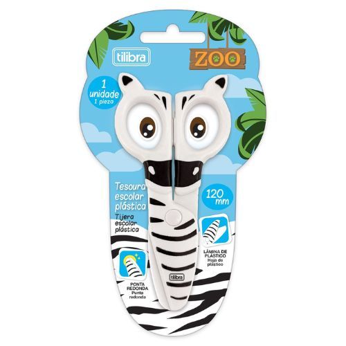 Tesoura Escolar Zebra Tilibra