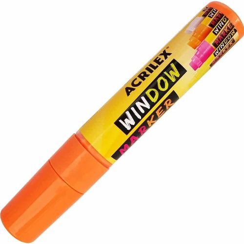 Marcador de Vidro Marker Window Laranja Acrilex