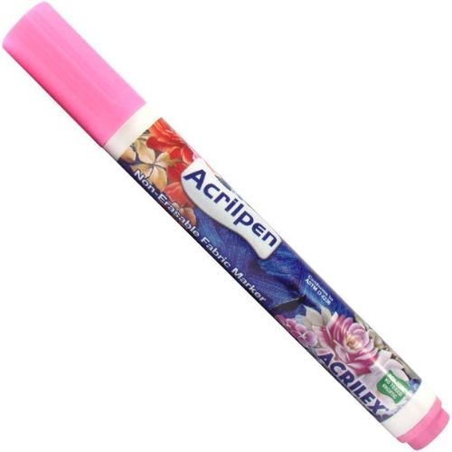 Caneta para Tecido Acrilpen Cod 537 Rosa Acrilex