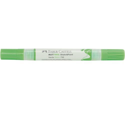 Marcador Criativo Multimark Shake&Paint Verde Beon 799 Faber Castell