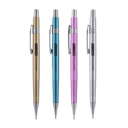 Lapiseira Tecnica 0.7MM Cores Metalicas Brw