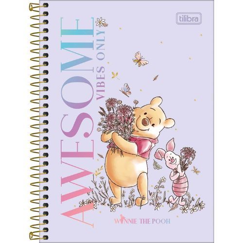 Caderno Esp Cd 1/4 Pooh 80 Folhas Tilibra