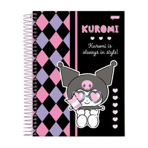 Caderneta Esp Cd 1/4 Kuromi Jandaia
