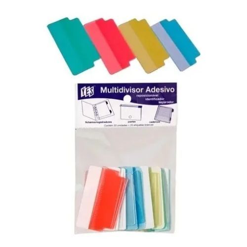 Multidivisor Auto Adesivo Reposicionavel com 20 unds Cores Yes