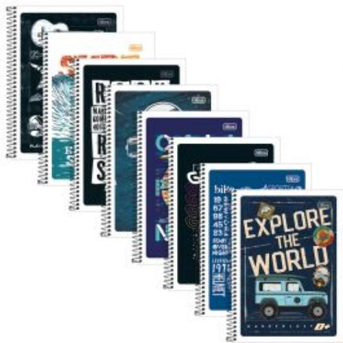 Caderno Univ Capa Dura 1 Materias D+ Mais Masculino Tilibra