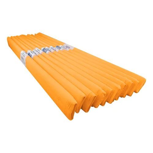 Papel Crepom Comum 48 Cm X 2 Mt Laranja Reipel