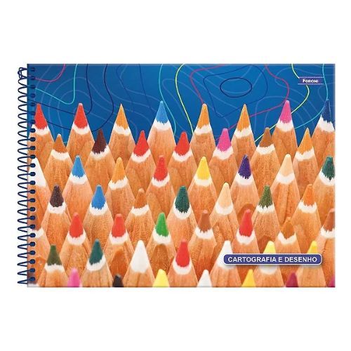 Caderno de Desenho Cartografia & Desenho 80f Foroni