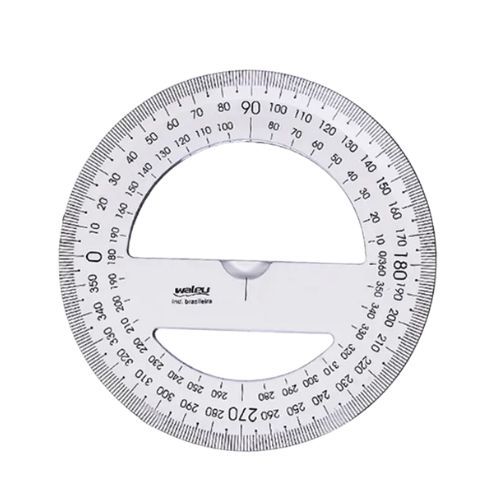 Transferidor 360 Graus New Line Cristal Maxcril