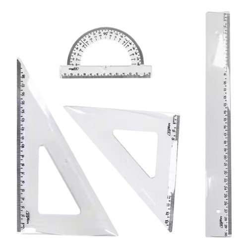 Conjunto de Reguas 1 Grau 4 Pecas Maxcril