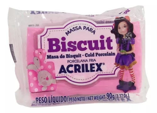 Massa P/ Biscuit 90G Rosa Escuro Cod 542 Acrilex