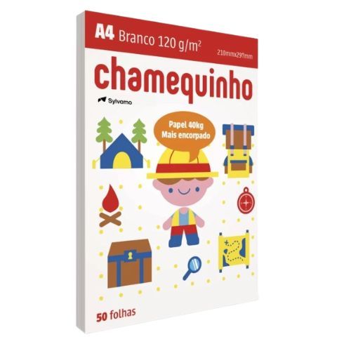 Chamequinho A4 Branco 180gr 50fls Chamex