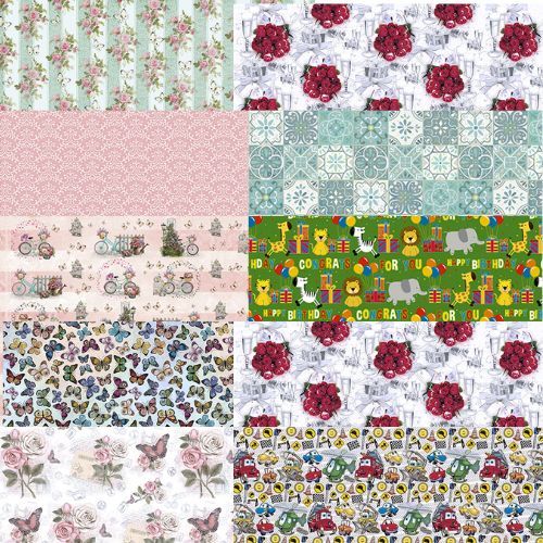 Papel de Presente 50 X 70 Cm Estampas Litoarte